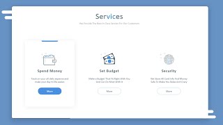 Create Responsive Services Section Using HTML & CSS