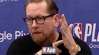 Nick Nurse says Refs ignored multiple timeout requests at end of Sixers Knicks g