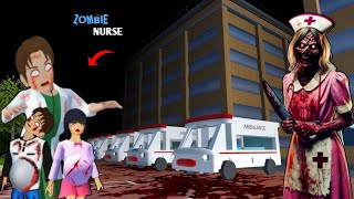 There's Secret Zombie NURSE Haunted's Yuta Mio in Ambulance 😰|| Sakura School Simulator Drama 👺