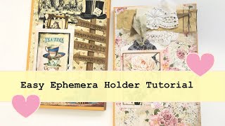 Easy Ephemera Folio Tutorial - Pen Pal Ideas - Craft With Me - Snail Mail Ideas