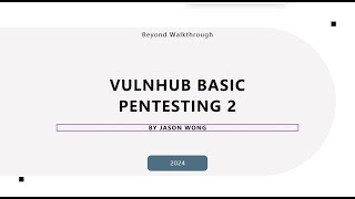 Cyber Security | Pentesting | Vulnhub | Walkthrough | Basic Pentesting: 2 | SSH Crack
