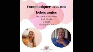 Webconférence : COMMUNICATION AVEC NOS BÉBÉS ANGES