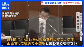 【記者報告】旧統一教会など“救済法案”あす衆院採決へ　立憲も“配慮義務”の文言修正で賛成の見通し｜TBS NEWS DIG