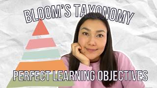 Bloom's Taxonomy || How to Write Learning Objectives ✍