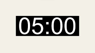 5 Minute Basic Count up Timer - Silent