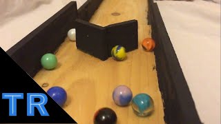 Team Marble Race Tournament on Wooden Race Track | Premier Marble Racing