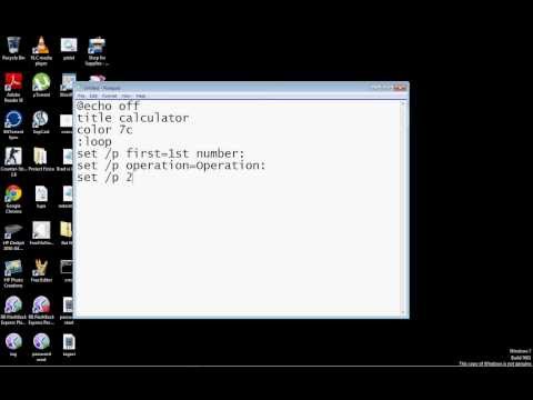 Make a calculator in cmd. Make a calculator in cmd.