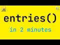 How To Convert Objects Into Arrays - JavaScript Object Entries (In 2 Mins)