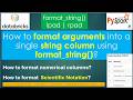 273. How to format arguments into a single string column? | format_string() | #pyspark PART 273