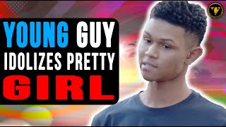 Young Guy Idolizes Pretty Girl, He Instantly Regrets It.