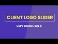 Client Logo Slider using Owl Carousel 2 | Jquery Plugins Tutorial