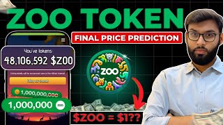 ZOO FINAL PRICE PREDICTION | ZOO AIRDROP | ZOO AIRDROP PRICE