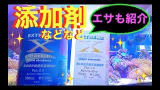 海水魚\u0026サンゴ水槽の添加剤とエサ紹介❗️元気な魚とサンゴのために✨my marin aquarium MOAMOAちゃんねる