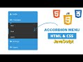 How to Build an Accordion Menu using HTML, CSS and JS. How to do it?