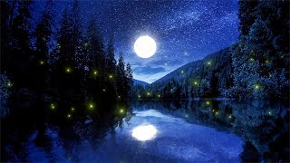 Relaxing Sleep Music and Night Nature Sounds: Soft Crickets, Beautiful Piano, Stress Relief Music