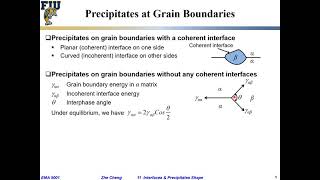 EMA5001 L11-06 Shapes of precipitates at GB