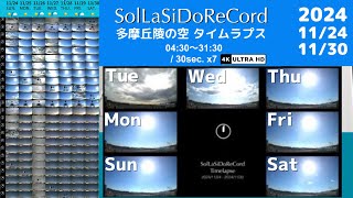 SolLaSiDoReCord 2024/11/24-2024/11/30 Timelapse