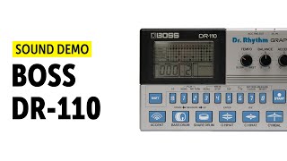 Boss DR-110 - Drum Machine Sound-Demo (no talking)