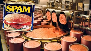 How CANNED MEAT is Made in Factories | How It's Made