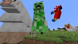 Minecraft But Mobs Are Random Sizes