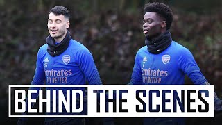 Hard work ahead of Everton clash | Behind the scenes at Arsenal training centre