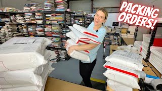 Pack eBay orders with me | Selling books online for profit