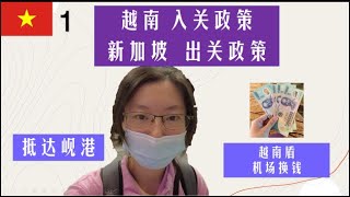 一个人越南行Vlog1-越南入关政策/新加坡出关政策/抵达岘港/机场换钱-Vietnam travel/Danang/Vietnam's Entry Policy