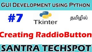 #7 | Creating RaddioButton Widget Using Python Tkinter | Tkinter Tutorial in Tamil