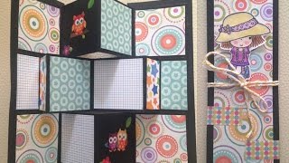 DIY: Tarjeta pop up pequeña/ card making/ tarjeta plegable