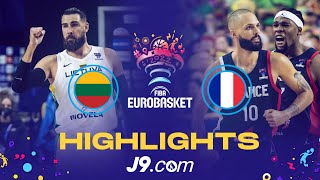 Lithuania 🇱🇹 - France 🇫🇷 | Game Highlights - FIBA #EuroBasket 2022