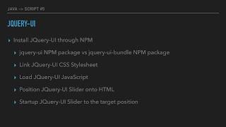 Java to JavaScript #5: jQuery-UI and Bootstrap 4 Basic Formatting