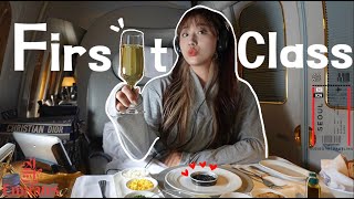 Eng)승무원 퇴사1년 후, As Emirates ex-Cabin Crew✈️ First Class Review✨ 전직 에미레이트 승무원, 이번에 일등석 타봤는데.. #할말하않..