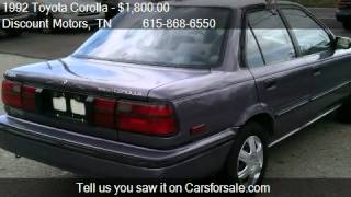 1992 Toyota Corolla Deluxe 4dr Sedan for sale in Madison, TN