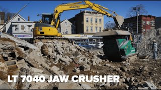 Komplet LT 7040 Jaw Crusher Recycling Concrete On Limited Access Job Site