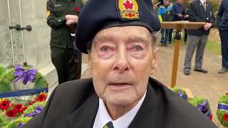 Hundreds attend Remembrance Days service in Lindsay.
