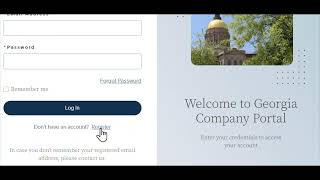 Browsing to and registering for the first time