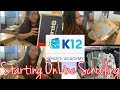 K12 virtual academy // Unboxing online schooling supplies