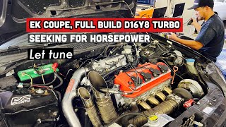 Build d16y8 turbo ek civic tuning process || Pham’s Legend