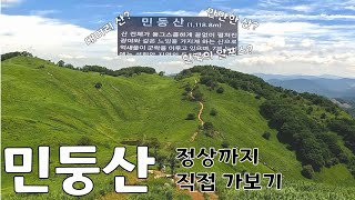 민둥산, 여름의 파릇한 풍경과 함께 정상까지 올라타기 (급경사코스 - 정상 - 돌리네 - 거북이쉼터)