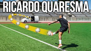 Can Ricardo Quaresma trivela the ball into a moving car?