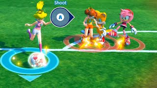 Mario & Sonic at the Olympic Games Tokyo 2020  Series  Football Yoshi vs Mario , Peach vs Amy