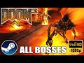 Doom 3 - All Bosses (With Cutscenes and DLC) (Nightmare Difficulty) (Hardest Difficulty) (HD)