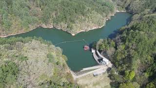 【信州上田】 日本遺産！塩田平のため池群　沢山池 【ドローン撮影】