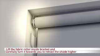 Adjusting Slow Raising Cordless Roller Shade