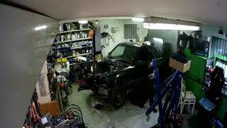 Timelapse video for taking engine out after massive failure.