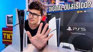 Qual PS5 COMPRAR? DIGITAL ou com LEITOR de DISCO