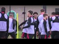 live training rangers vs liverpool champions league preparation underway