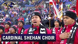 Cardinal Shehan School Choir Sings Beautiful National Anthem at Baltimore Ravens Game