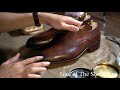 【擦鞋魂soul of the shoeshine jinwu】 擦鞋工作日常vlog 3 弎sunter篇 台灣固特異手工紳士鞋鏡面拋光 牛津鞋刷色鏡面拋光oxford shoes