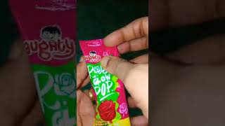 yummy 😛 naughty ROSE 🌹🌹 GLOW POP ROSE FLAVOURED Lollipop 🍭🍭 with Magical Light#ytshorts